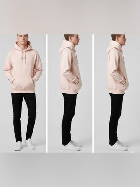 Lane Seven "Trippy" Embroidered Hoodie – Peach/Salmon